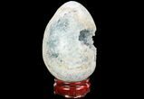 Crystal Filled, Celestine (Celestite) Egg #124697-1